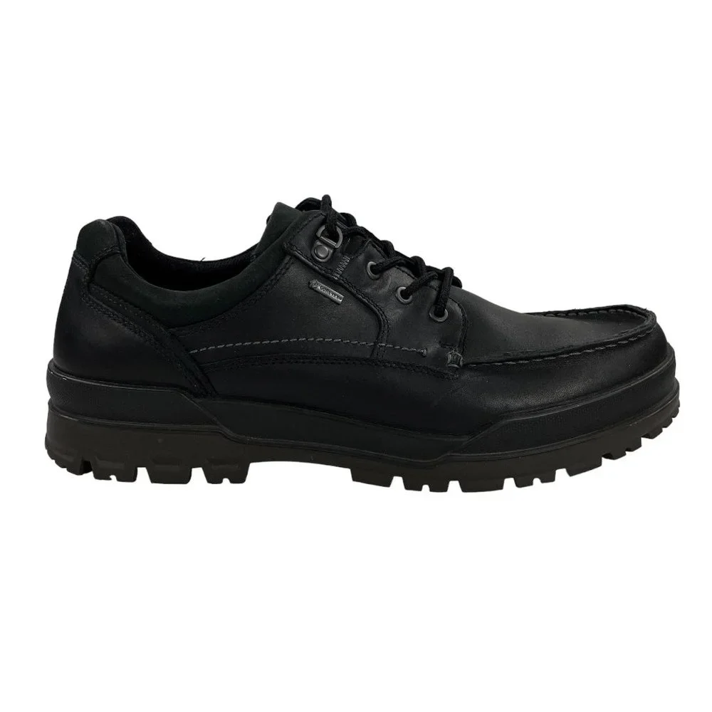 Ecco Black Leather Derby Shoes